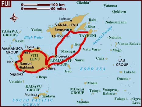 map of fiji