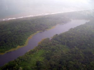 America Centrale - Costarica - Tortuguero dall'aereo